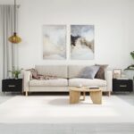 Sofaborde 2 stk. 50x50x40 cm konstrueret træ sort - Kategori: 4 Sofaborde 2 stk. 50x50x40 cm konstrueret træ sort
