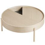 Stort Arc sofabord Ø89×38 cm WOUD Flere varianter – Hvidpigmenteret asketræ - Kategori: 4 Stort Arc sofabord Ø89x38 cm WOUD Flere varianter - Hvidpigmenteret asketræ