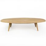 Stort ovalt sofabord i egetræ 170×70 cm Flere varianter – 35 cm / Sortmalet - Kategori: 4 Stort ovalt sofabord i egetræ 170x70 cm Flere varianter - 35 cm / Sortmalet