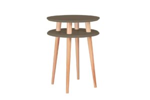 UFO Sidebord diameter 45cm x H 61cm Brun