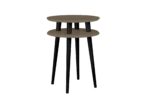 UFO Sidebord diameter 45cm x H 61cm Brun / Sorte ben - Kategori: 4 UFO Sidebord diameter 45cm x H 61cm Brun / Sorte ben