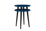 UFO Sidebord diameter 45cm x højde 61cm – Benzinblå / Sorte ben - Kategori: 4 UFO Sidebord diameter 45cm x højde 61cm - Benzinblå / Sorte ben
