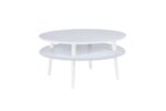 UFO Sofabord Diam 70cm x Højde 35cm – Hvid / Hvide Ben - Kategori: 4 UFO Sofabord Diam 70cm x Højde 35cm - Hvid / Hvide Ben