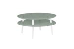 UFO Sofabord Diam 70cm x Højde 35cm Salviegrøn Hvid - Kategori: 4 UFO Sofabord Diam 70cm x Højde 35cm Salviegrøn Hvid