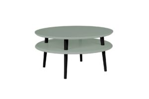 UFO Sofabord Diam 70cm x Højde 35cm Salviegrøn Sort