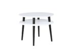 UFO Sofabord diameter 57cm x H 45cm – Hvide/Sorte ben - Kategori: 4 UFO Sofabord diameter 57cm x H 45cm - Hvide/Sorte ben