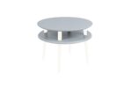 UFO Sofabord diameter 57cm x H 45cm – Mørkegrå/Hvide ben - Kategori: 4 UFO Sofabord diameter 57cm x H 45cm - Mørkegrå/Hvide ben