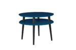 UFO Sofabord diameter 57cm x H 45cm – Petrolblå / Sorte ben - Kategori: 4 UFO Sofabord diameter 57cm x H 45cm - Petrolblå / Sorte ben