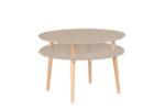 UFO Sofabord diameter 70cm x H 45cm Brun Beige