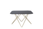 VENTURE DESIGN Tristar sofabord, kvadratisk – sort marmoreret glas og messing stål (80×80) - Kategori: 4 VENTURE DESIGN Tristar sofabord, kvadratisk - sort marmoreret glas og messing stål (80x80)