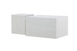 VENTURE DESIGN York Højt Sofabord - Whitewash / Whitewash MDF +York Lavt Sofabord - Whitewash / Whitewash MDF _1