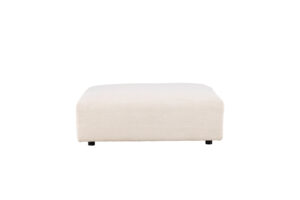 VIND COLLECTION Mavi modul sofa puf, kvadratisk - beige polyester og træ (105x105)