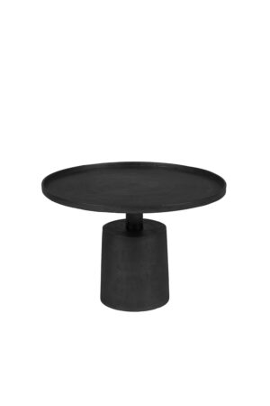 WHITE LABEL LIVING Mason sofabord, rund - sort aluminium/metal (Ø60)