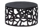 WOOOD EXCLUSIVE Jasper sofabord, rund - sort aluminium (Ø64)