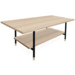 Woodman Jugend sofabord med hylde 120x60x45 cm