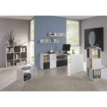 sofabord 2-i-1 59,1 x 35,8 x 37,8 cm hvid