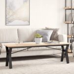 vidaXL bordben til sofabord 140x30x43 cm Y-stel støbejern - Kategori: 4 vidaXL bordben til sofabord 140x30x43 cm Y-stel støbejern