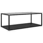 vidaXL konsolbord 100x36x90 cm hærdet glas transparent og sort - Kategori: 4 vidaXL konsolbord 100x36x90 cm hærdet glas transparent og sort