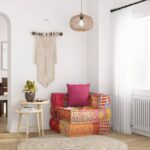 vidaXL modulsofa med pude stof patchwork