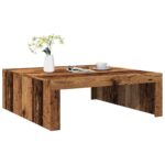 vidaXL sofabord 100x100x35 cm konstrueret træ antikt eg - Kategori: 4 vidaXL sofabord 100x100x35 cm konstrueret træ antikt eg
