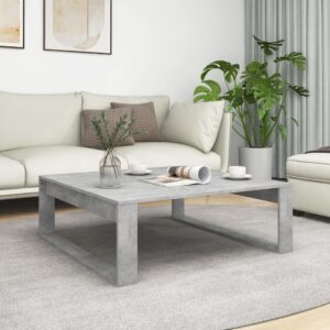 vidaXL sofabord 100x100x35 cm konstrueret træ betongrå