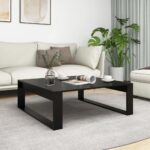 vidaXL sofabord 100x100x35 cm konstrueret træ sort - Kategori: 4 vidaXL sofabord 100x100x35 cm konstrueret træ sort