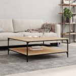 vidaXL sofabord 100x100x40 cm konstrueret træ sonoma-eg - Kategori: 4 vidaXL sofabord 100x100x40 cm konstrueret træ sonoma-eg