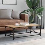 vidaXL sofabord 100x50x35 cm konstrueret træ sonoma-eg - Kategori: 4 vidaXL sofabord 100x50x35 cm konstrueret træ sonoma-eg