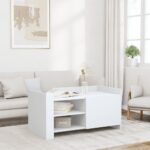vidaXL sofabord 100x50x50 cm konstrueret træ hvid - Kategori: 4 vidaXL sofabord 100x50x50 cm konstrueret træ hvid