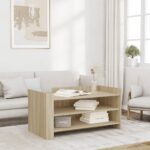 vidaXL sofabord 100x50x50 cm konstrueret træ sonoma-eg