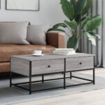 vidaXL sofabord 100x51x40 cm konstrueret træ grå sonoma-eg - Kategori: 4 vidaXL sofabord 100x51x40 cm konstrueret træ grå sonoma-eg