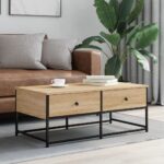 vidaXL sofabord 100x51x40 cm konstrueret træ sonoma-eg - Kategori: 4 vidaXL sofabord 100x51x40 cm konstrueret træ sonoma-eg