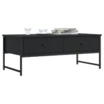 vidaXL sofabord 101x49x39,5 cm konstrueret træ sort - Kategori: 4 vidaXL sofabord 101x49x39,5 cm konstrueret træ sort
