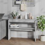vidaXL sofabord 102x30x80 cm konstrueret træ grå sonoma-eg - Kategori: 4 vidaXL sofabord 102x30x80 cm konstrueret træ grå sonoma-eg