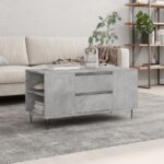 vidaXL sofabord 102×44,5×50 cm konstrueret træ betongrå - Kategori: 4 vidaXL sofabord 102x44,5x50 cm konstrueret træ betongrå