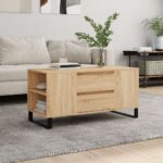 vidaXL sofabord 102×44,5×50 cm konstrueret træ sonoma-eg - Kategori: 4 vidaXL sofabord 102x44,5x50 cm konstrueret træ sonoma-eg