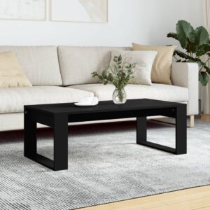 vidaXL sofabord 102x50x35 cm konstrueret træ sort