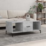 vidaXL sofabord 102x50x40 cm konstrueret træ betongrå - Kategori: 4 vidaXL sofabord 102x50x40 cm konstrueret træ betongrå