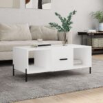 vidaXL sofabord 102x50x40 cm konstrueret træ hvid