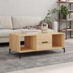 vidaXL sofabord 102x50x40 cm konstrueret træ sonoma-eg - Kategori: 4 vidaXL sofabord 102x50x40 cm konstrueret træ sonoma-eg