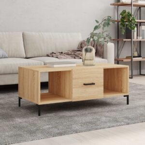 vidaXL sofabord 102x50x40 cm konstrueret træ sonoma-eg