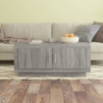 vidaXL sofabord 102x50x45 cm konstrueret træ grå sonoma-eg - Kategori: 4 vidaXL sofabord 102x50x45 cm konstrueret træ grå sonoma-eg