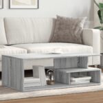 vidaXL sofabord 102x55x35 cm konstrueret træ grå sonoma-eg