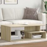 vidaXL sofabord 102x55x35 cm konstrueret træ sonoma-eg - Kategori: 4 vidaXL sofabord 102x55x35 cm konstrueret træ sonoma-eg