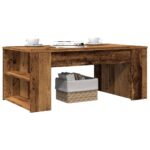 vidaXL sofabord 102x55x42 cm konstrueret træ antikt trælook - Kategori: 4 vidaXL sofabord 102x55x42 cm konstrueret træ antikt trælook
