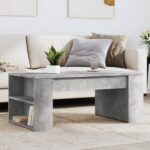 vidaXL sofabord 102x55x42 cm konstrueret træ betongrå - Kategori: 4 vidaXL sofabord 102x55x42 cm konstrueret træ betongrå