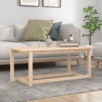 vidaXL sofabord 110x55x45 cm massivt fyrretræ - Kategori: 4 vidaXL sofabord 110x55x45 cm massivt fyrretræ