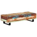 vidaXL sofabord 120x50x30 cm massivt genbrugstræ og stål - Kategori: 4 vidaXL sofabord 120x50x30 cm massivt genbrugstræ og stål