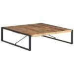 vidaXL sofabord 140x140x40 cm ru mangotræ - Kategori: 4 vidaXL sofabord 140x140x40 cm ru mangotræ