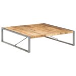 vidaXL sofabord 140x140x40 cm ru mangotræ - Kategori: 4 vidaXL sofabord 140x140x40 cm ru mangotræ